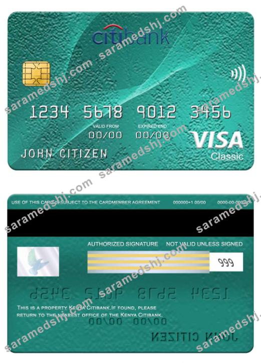 Kenya Citibank visa classic card
